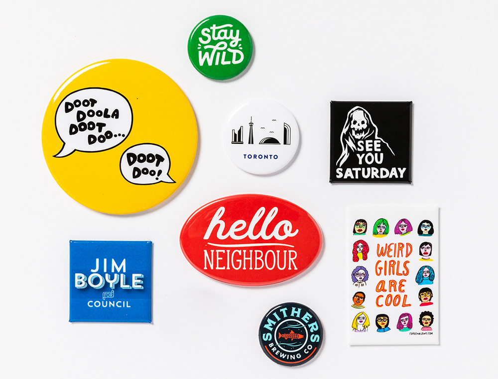 This just in! Show your true colors with custom button pins – The Current